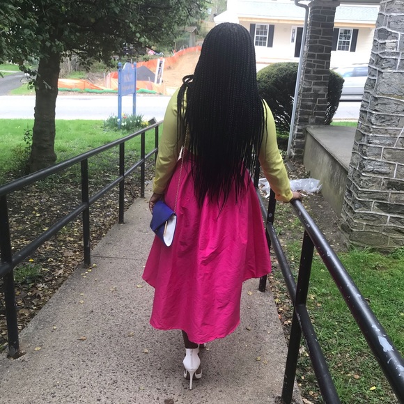 Hot Pink high low skirt - Picture 4 of 4